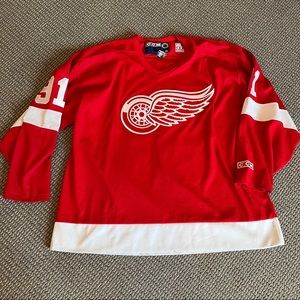 Vintage CCM Center Ice Sergei Fedorov Detroit Red Wings Authentic Jersey XXL